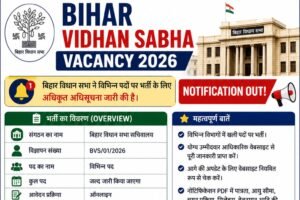 Bihar Vidhan Sabha Vacancy 2026