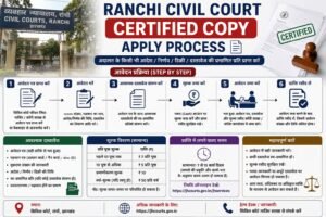 Ranchi Civil Court Certified Copy Apply Process